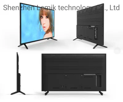 Commerce de gros OEM TV LED 55 pouces téléviseur de petite taille Smart HD Full Black couleur numérique Smart FHD TV 1920 x 1080 pixels LED Full HD TV LED HD