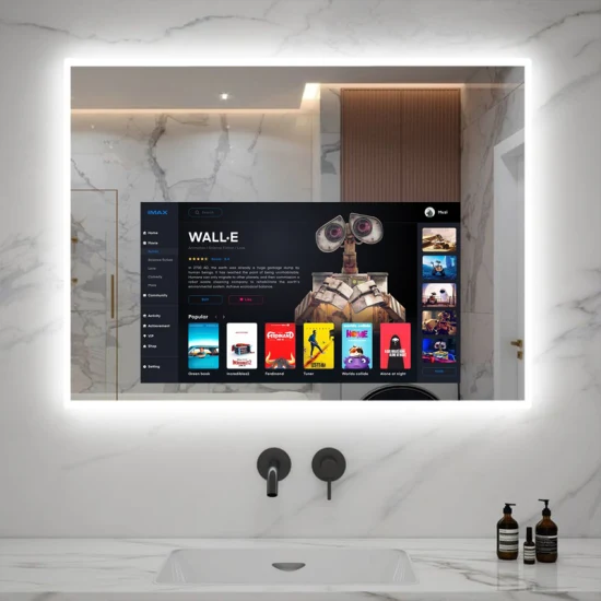 En gros 12 15 19 22 32 42 pouces 2K haute définition Android LED OLED TV affichage intelligent étanche télévision pour salle de bain